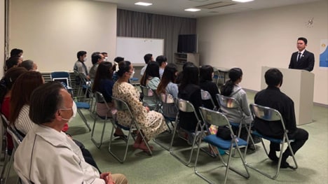 Youth members in Tokyo, Japan District share the true faith during Youth Summit