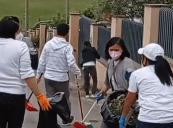 Rome Congregation conducts community clean-up