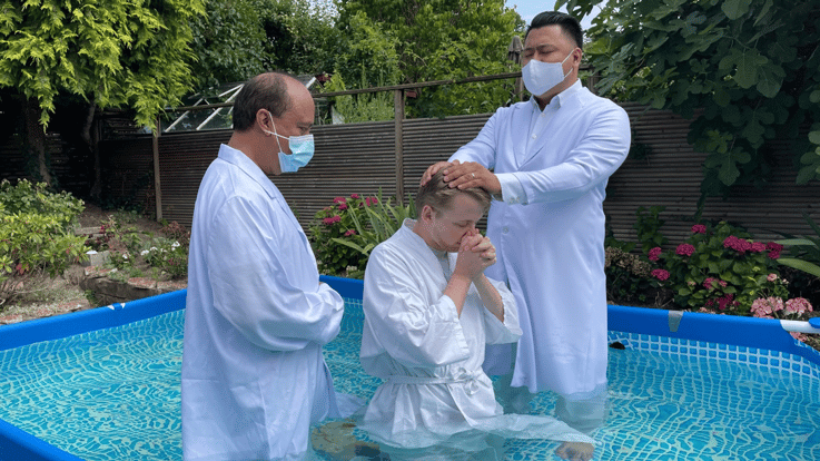 Northern Europe District conducts baptism in four countries