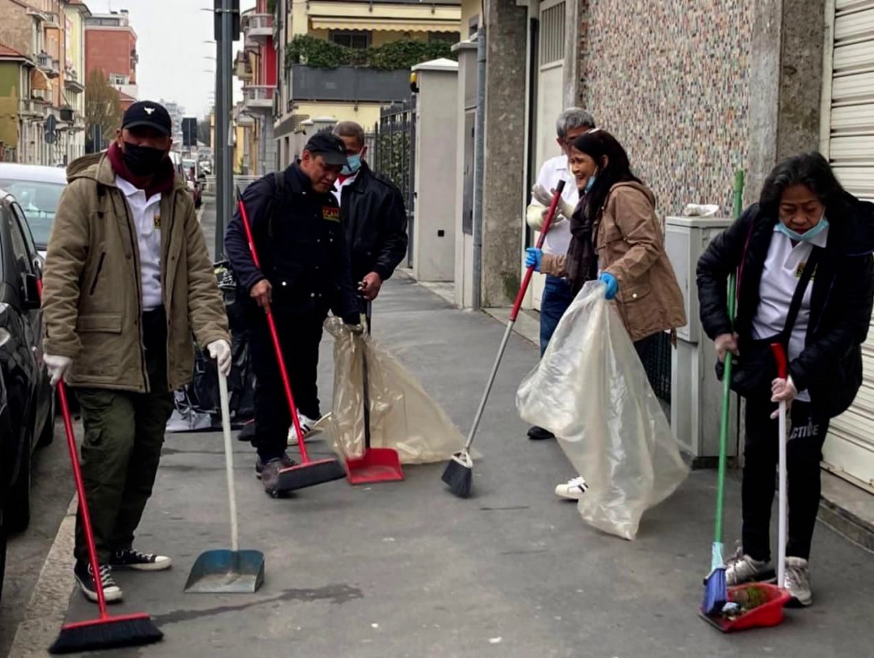 SCAN Int’l in Milan leads in community clean-up drive