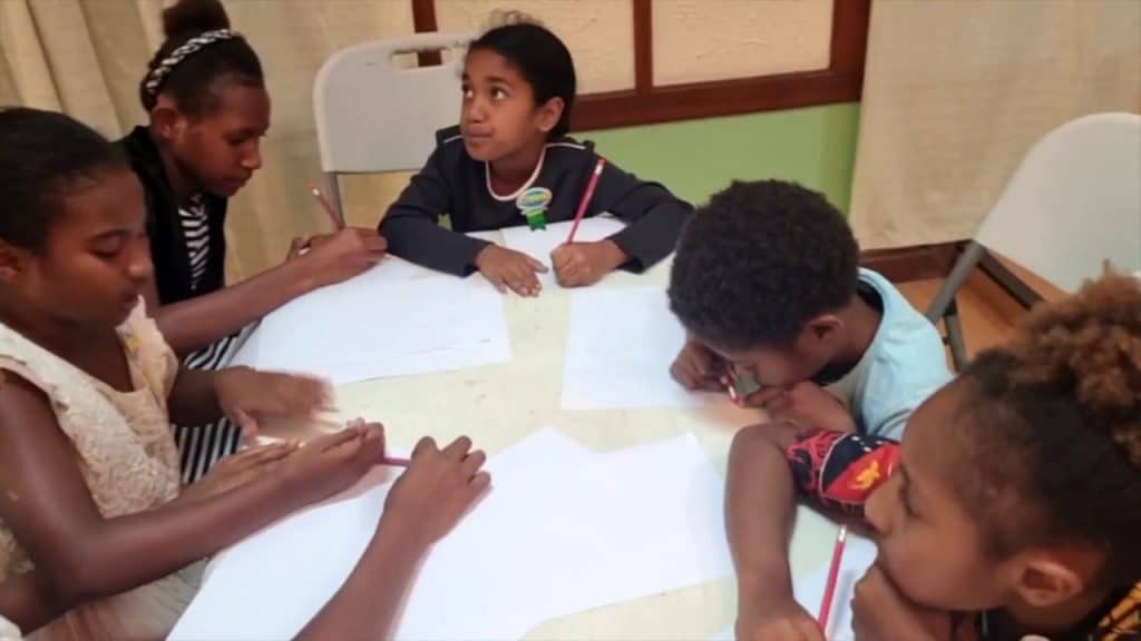 Drawing, gift wrapping tutorials tap Port Moresby kids’ creative side