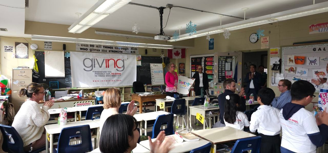 INC Giving: North York Congregation honors private school faculty