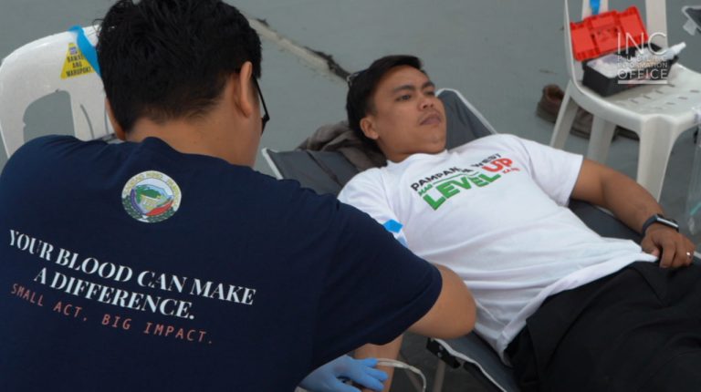 Blood donation drive in Bacolor, Pampanga yields nearly 100 bags of blood