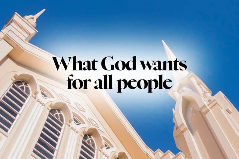 What God wants for all people