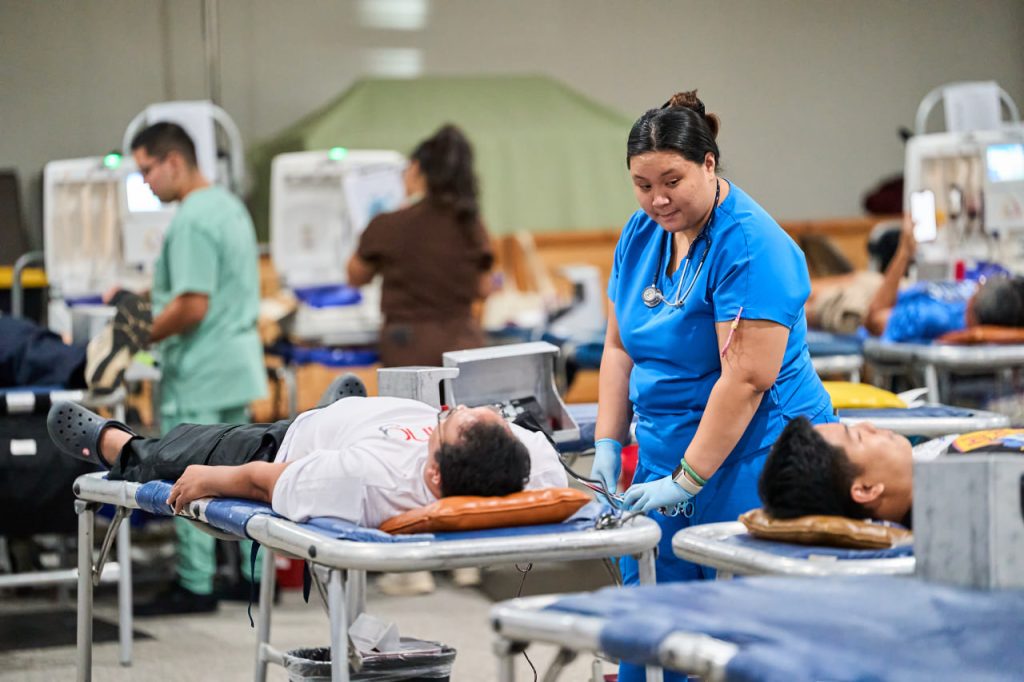 Congregations on Oahu Island unite for blood donation drive