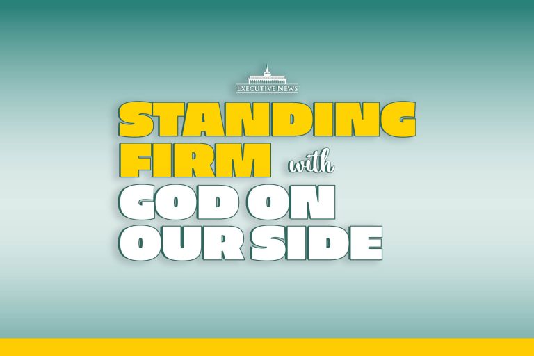 Standing firm with God on our side