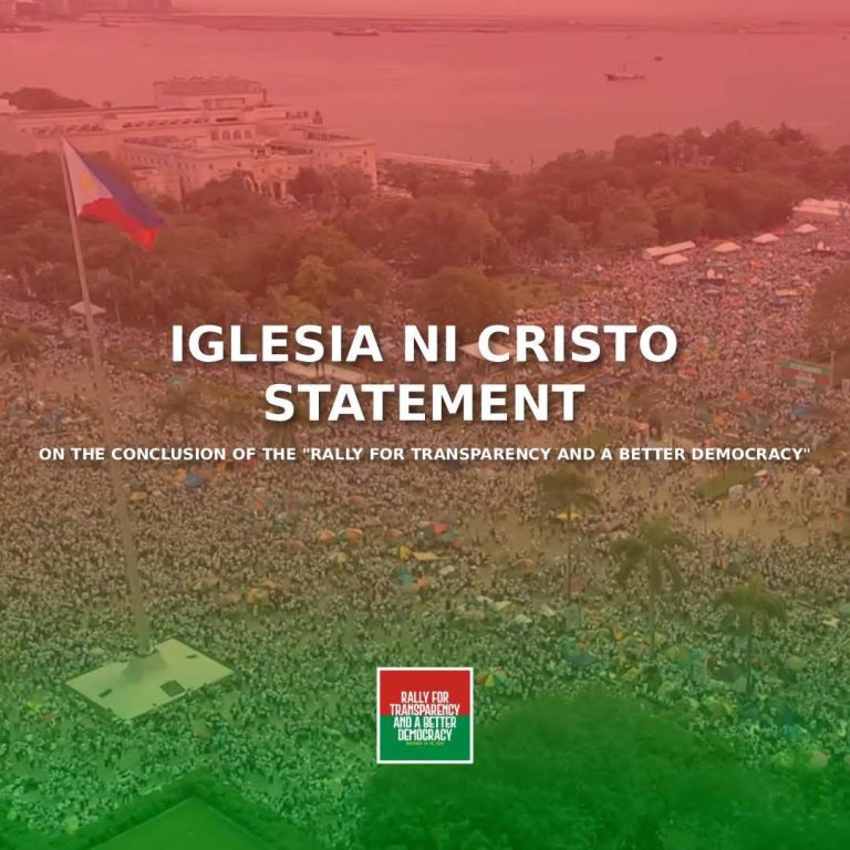 INC statement on the conclusion of the “Rally for Transparency and a Better Democracy.”