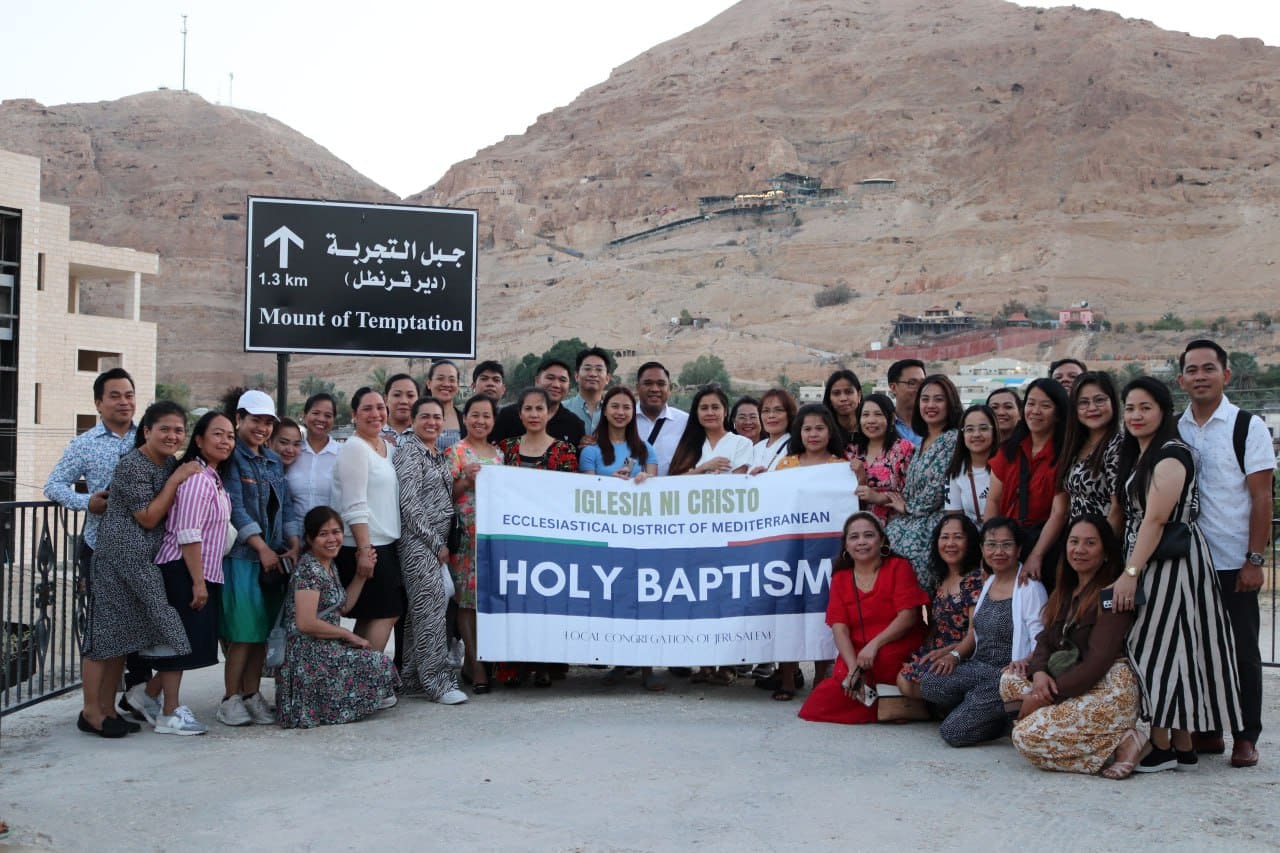 Church members in Jerusalem Congregation after the holy baptism.