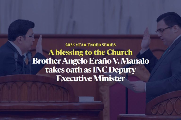 A blessing to the Church: Brother Angelo Eraño V. Manalo takes oath as INC Deputy Executive Minister