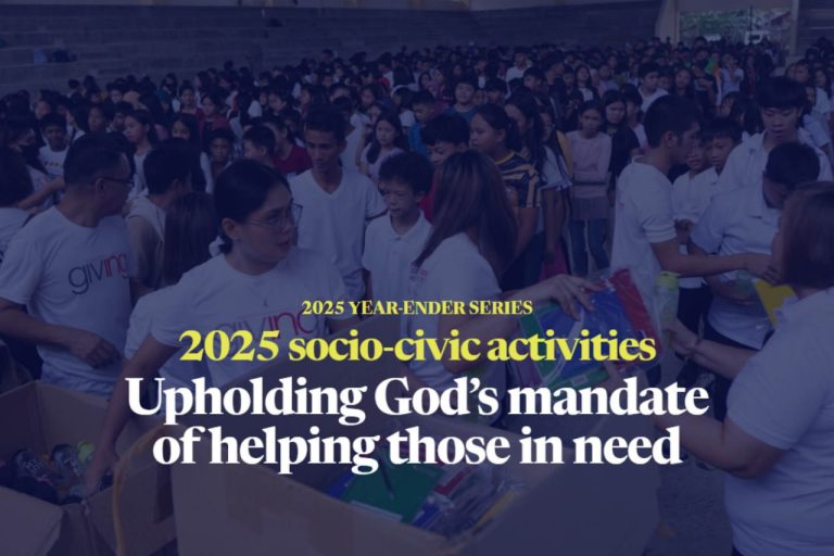 2025 socio-civic activities: Upholding God’s mandate of helping those in need