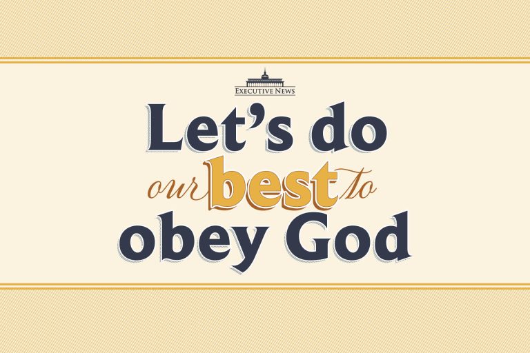 Let’s do our best to obey God