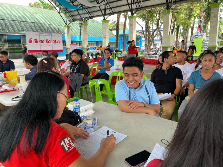 Brethren in Rosales District unite for a blood donation